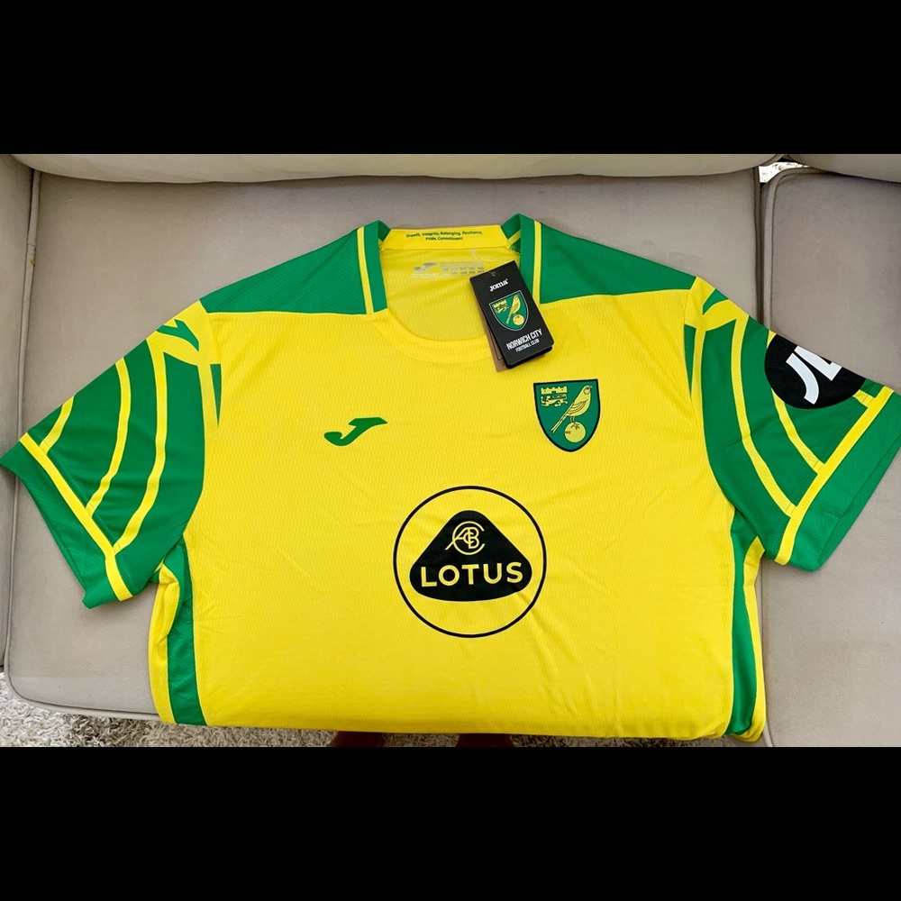 JOMA 3XL soccer Norwich football club jersey/ kit